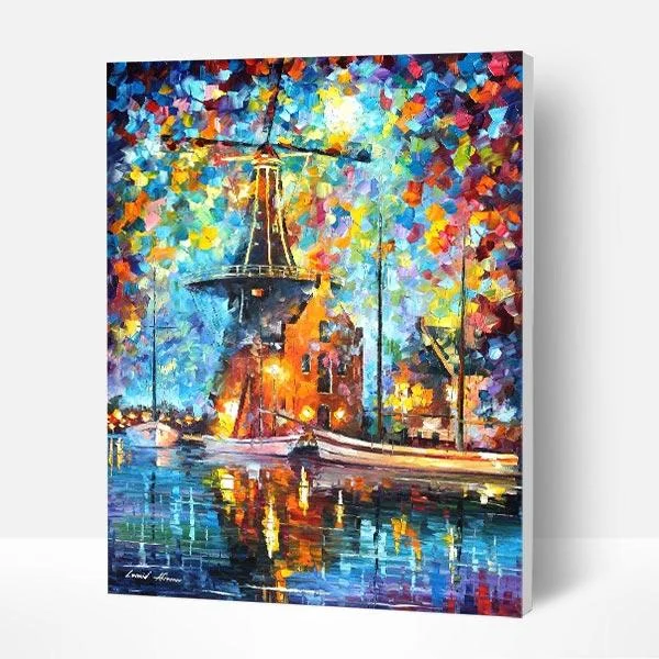 Paint by Numbers Kit - Abstract Lighthouse-BlingPainting-Customized Products Make Great Gifts