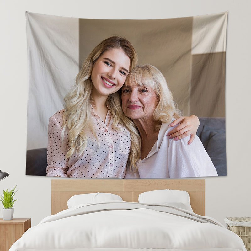 Custom Tapestry From Photo - Mother's Day Gift - Personalized Gifts-BlingPainting-Customized Products Make Great Gifts
