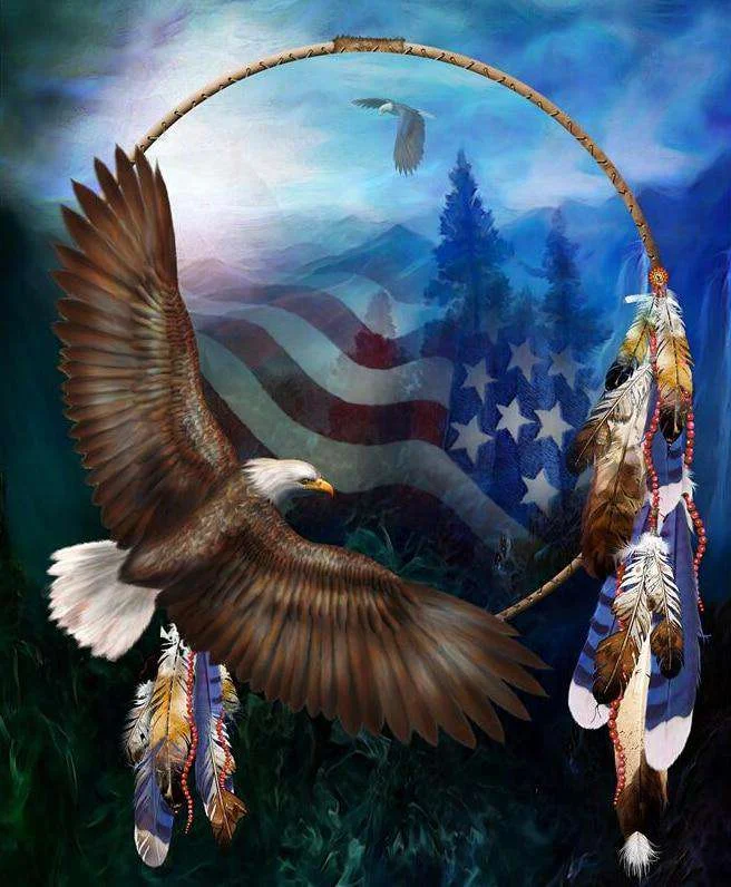 Eagle's American Dream-BlingPainting-Customized Products Make Great Gifts