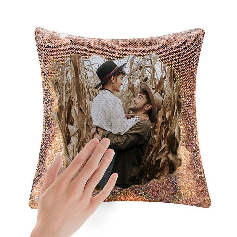 Custom Sequins Pillow with Bling Effect - Creative Gifts-BlingPainting-Customized Products Make Great Gifts
