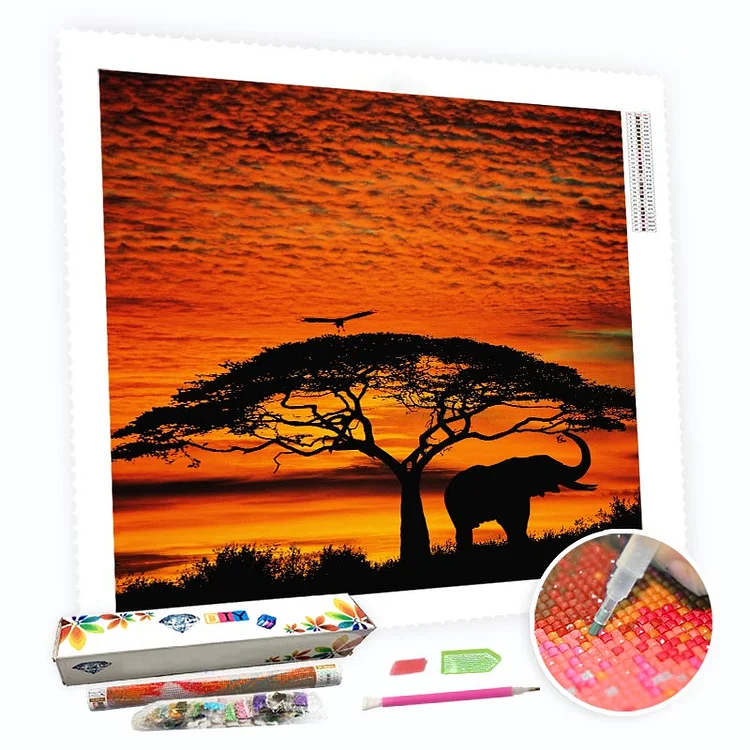 DIY Diamond Painting Kit for Adults - Sunset at Dusk-BlingPainting-Customized Products Make Great Gifts