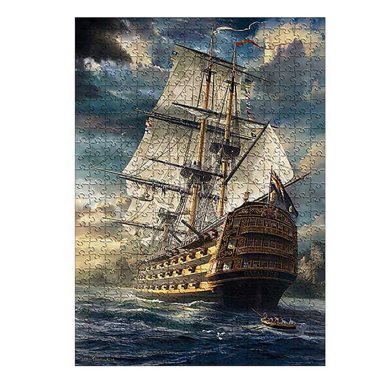 Ships Jigsaw Puzzle For Adults 1000 Pieces - Creative Gifts for Grandparents-BlingPainting-Customized Products Make Great Gifts
