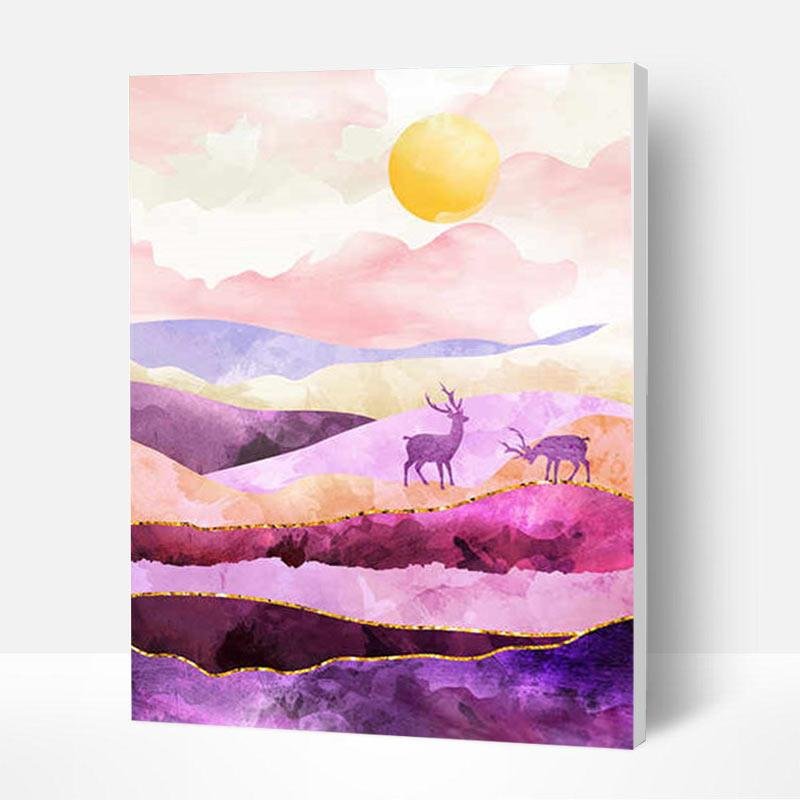 Paint by Numbers Kit - Purple Forest-BlingPainting-Customized Products Make Great Gifts