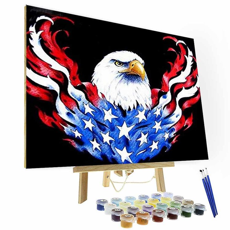 Paint by Numbers Kit - God Eagle-BlingPainting-Customized Products Make Great Gifts