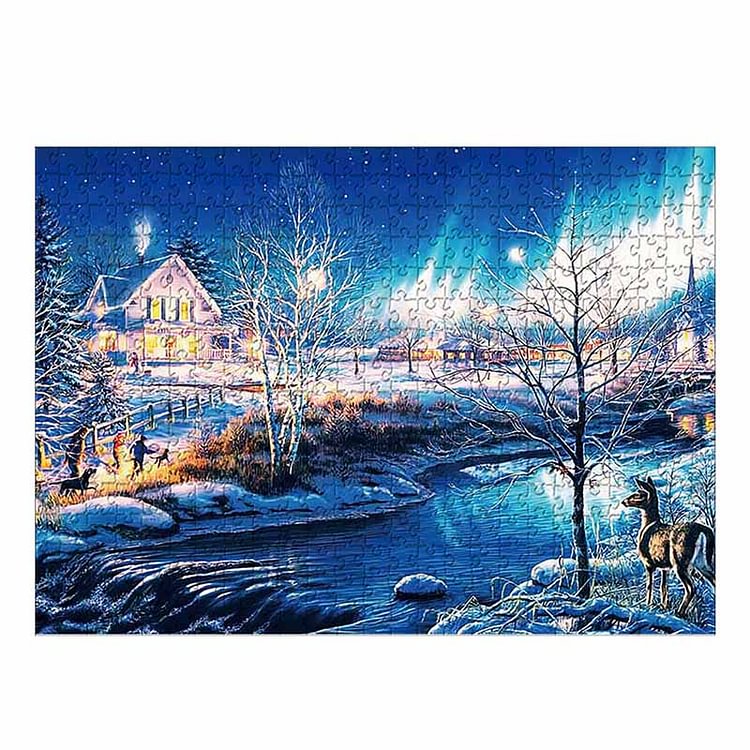 Snowy Season Jigsaw Puzzle For Adults 1000 Pieces - Creative Gifts-BlingPainting-Customized Products Make Great Gifts