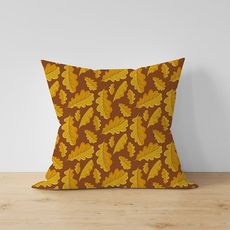 Fallen Leaves Throw Pillow Home Decor-BlingPainting-Customized Products Make Great Gifts
