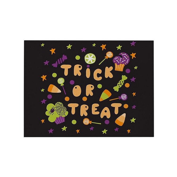 Halloween Decor Black Placemat-BlingPainting-Customized Products Make Great Gifts