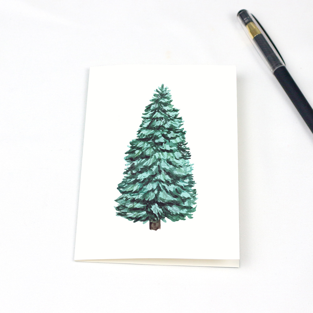 Christmas Tree Card with Envelope 5*7 IN - Creative Gifts 2022-BlingPainting-Customized Products Make Great Gifts
