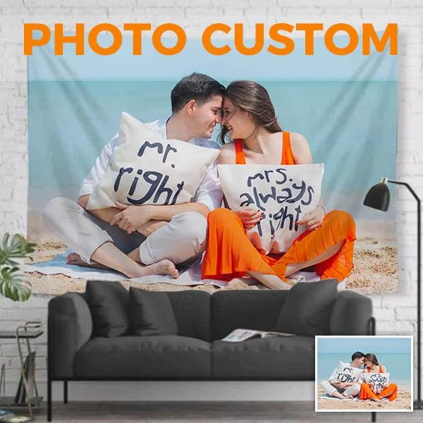 Custom Tapestry From Photo Personalized Wall Tapestry Printing, Make