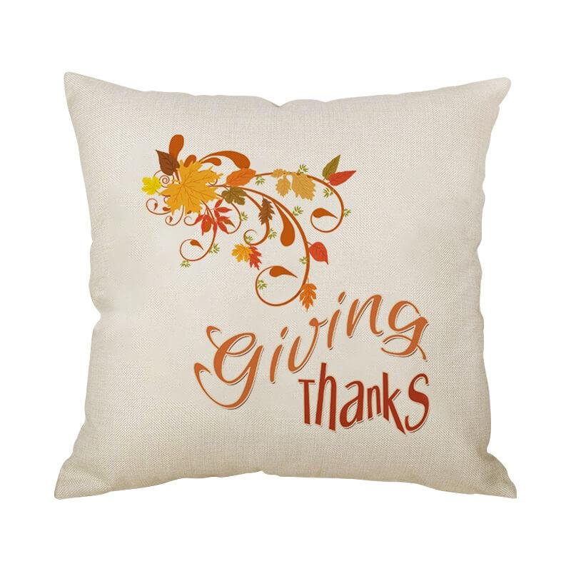 Thanksgiving Decor Text Throw Pillow M-BlingPainting-Customized Products Make Great Gifts