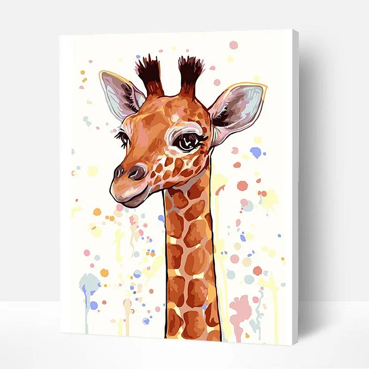 Paint by Numbers Kit for Kids - Cartoon Giraffe, Best Gifts-BlingPainting-Customized Products Make Great Gifts