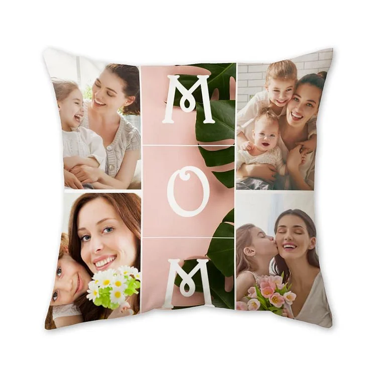 Custom Photo Throw Pillow Gifts for Mom - Personalized Gifts 2022