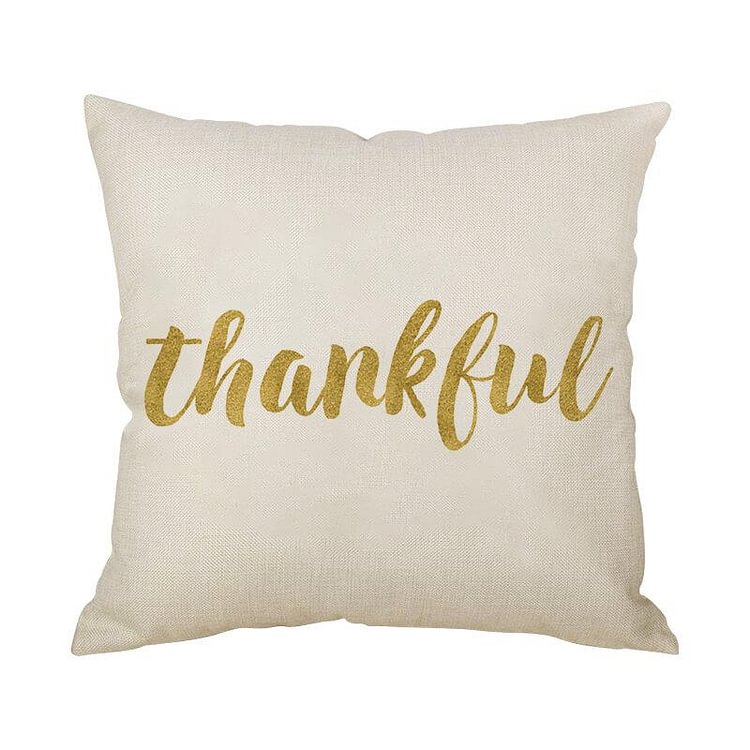Thanksgiving Decor Text Throw Pillow I-BlingPainting-Customized Products Make Great Gifts