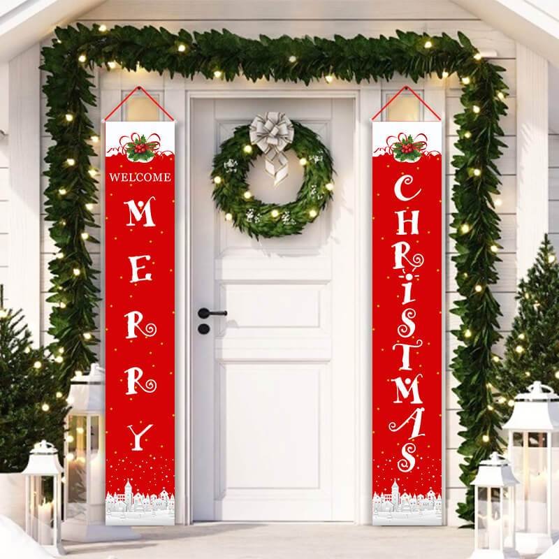 Merry Christmas Banner Decor D - 2021 Best Decor Gifts-BlingPainting-Customized Products Make Great Gifts