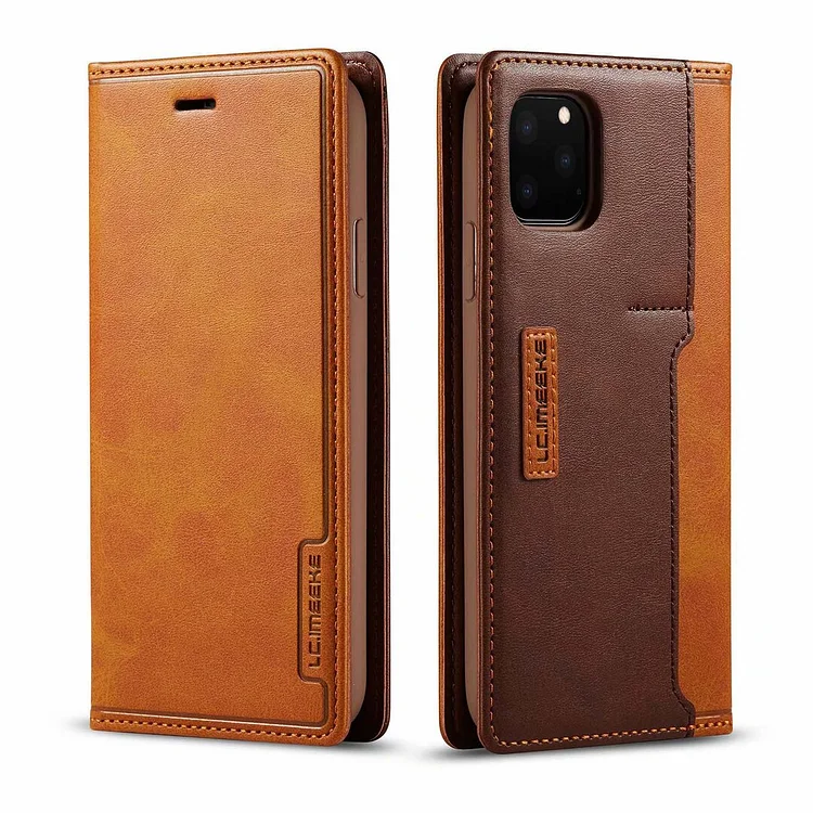 Premium Full Cover Leather Flip Case For iPhone