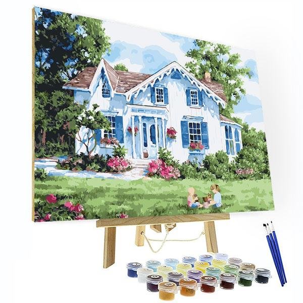 Paint by Numbers Kit -  My Home-BlingPainting-Customized Products Make Great Gifts