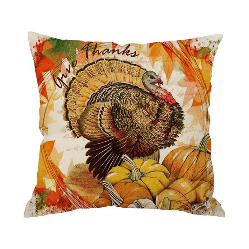 Thanksgiving Decor Turkey Throw Pillow-BlingPainting-Customized Products Make Great Gifts