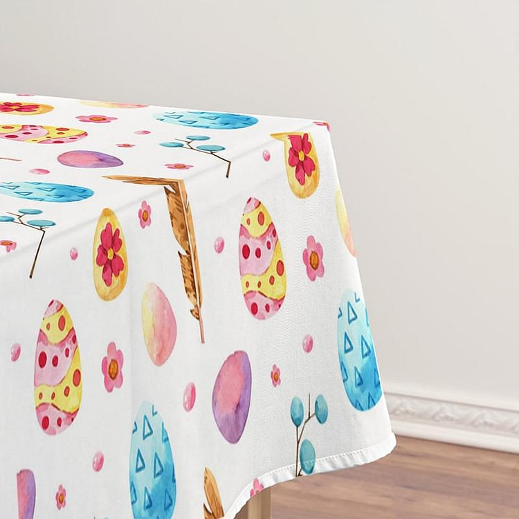 Elegant Easter Bunny Floral Tablecloth-BlingPainting-Customized Products Make Great Gifts