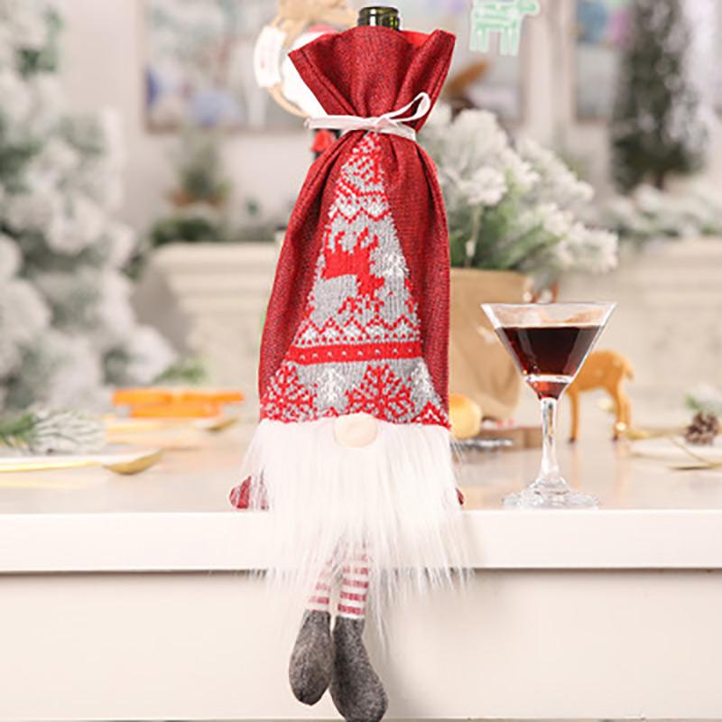 Christmas Elf Gnomes Wine Bottle Cover - Unique Gifts Decor-BlingPainting-Customized Products Make Great Gifts