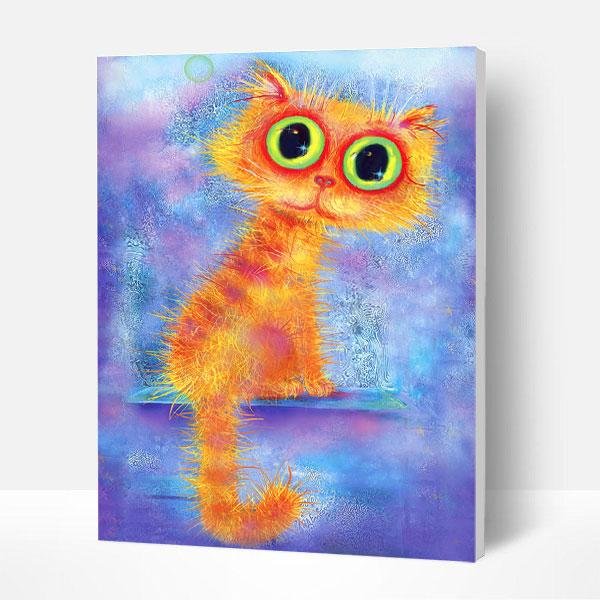 Paint by Numbers Kit - Big Eyes Cat-BlingPainting-Customized Products Make Great Gifts