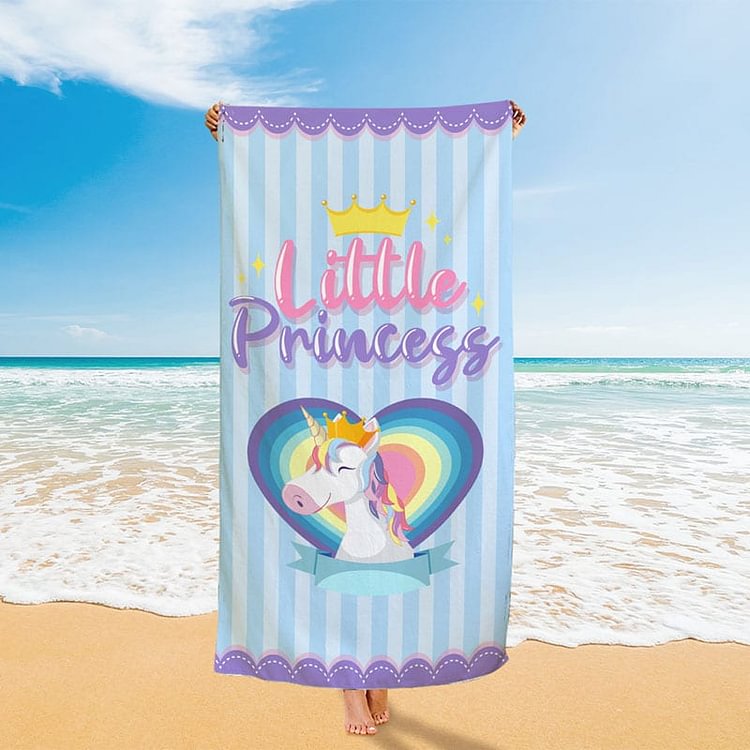 Beautiful Unicorn Beach Towel-BlingPainting-Customized Products Make Great Gifts