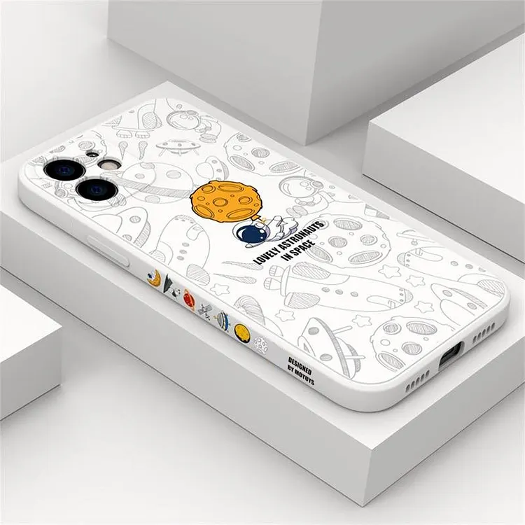 thumbnail image 2 of Luxury Astronaut Shockproof Case For IPhone 14 Pro Max, 13, 12, 11, XS, XR – Slim Fit With Kickstand 2 of 2