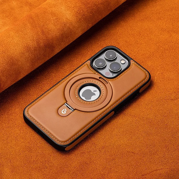 Leather Magnetic with Ring Stand Phone Case For iPhone  Caseepro - High Quality Phone Cases & Covers
