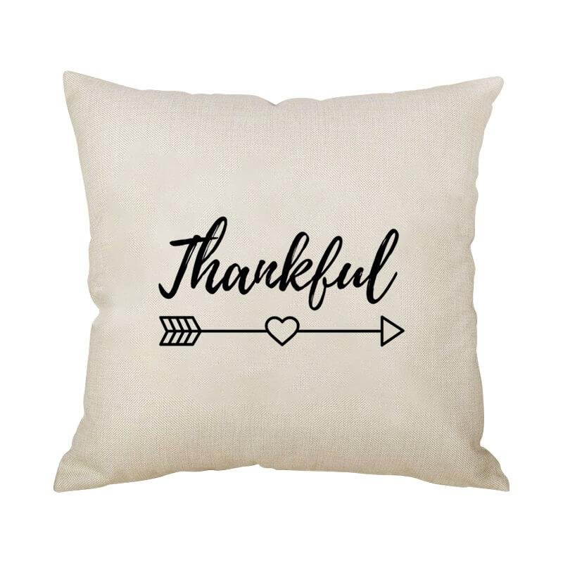 Thanksgiving Decor Text Throw Pillow K-BlingPainting-Customized Products Make Great Gifts