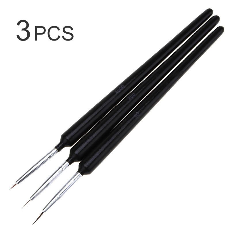 3 Pcs Extra Fine Detail Paint Brushes-BlingPainting-Customized Products Make Great Gifts