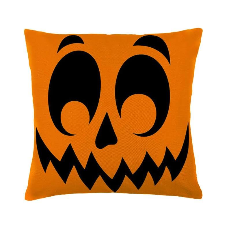 Halloween Decor Linen Emoji Throw Pillow D-BlingPainting-Customized Products Make Great Gifts