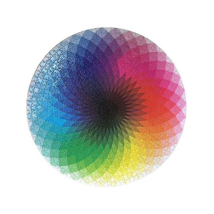 Round Cardboard Jigsaw Puzzle 1000 Pieces - Unique Gifts-BlingPainting-Customized Products Make Great Gifts
