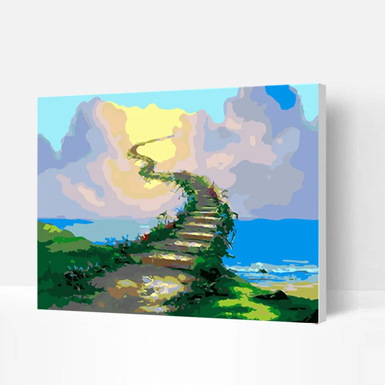 Paint by Numbers Kit - Stairway to Heaven-BlingPainting-Customized Products Make Great Gifts
