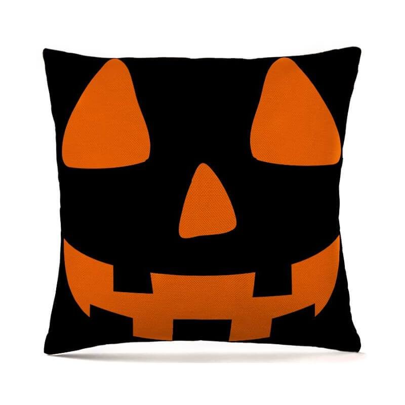 Halloween Decor Linen Emoji Throw Pillow C-BlingPainting-Customized Products Make Great Gifts