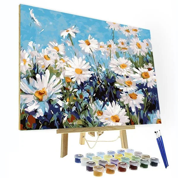 Paint by Numbers Kit - Small Daisy Scenery-BlingPainting-Customized Products Make Great Gifts