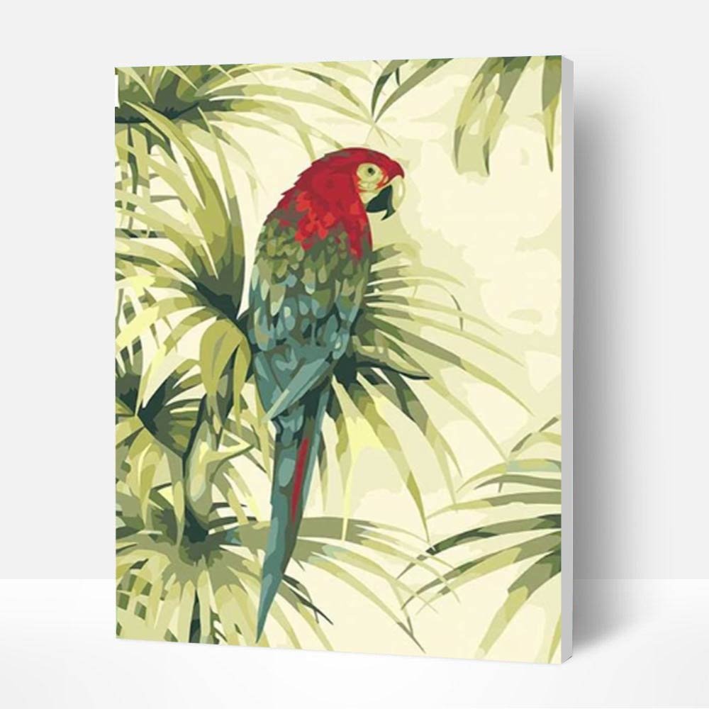 Paint by Numbers Kit - Parrot on a Branch-BlingPainting-Customized Products Make Great Gifts