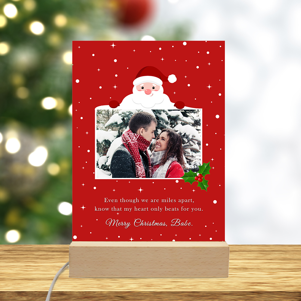 Personalized Photo Plaque Night Light for Christmas Decoration -  Best Gift-BlingPainting-Customized Products Make Great Gifts