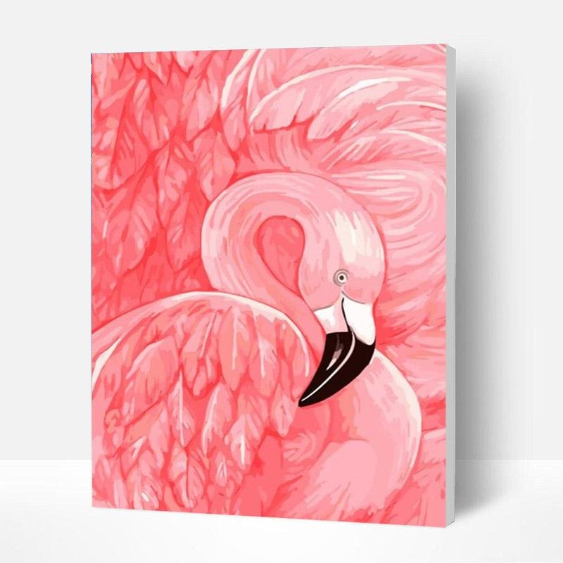 Paint by Numbers Kit for Kids - Beautiful Flamingo - Cute Gifts-BlingPainting-Customized Products Make Great Gifts