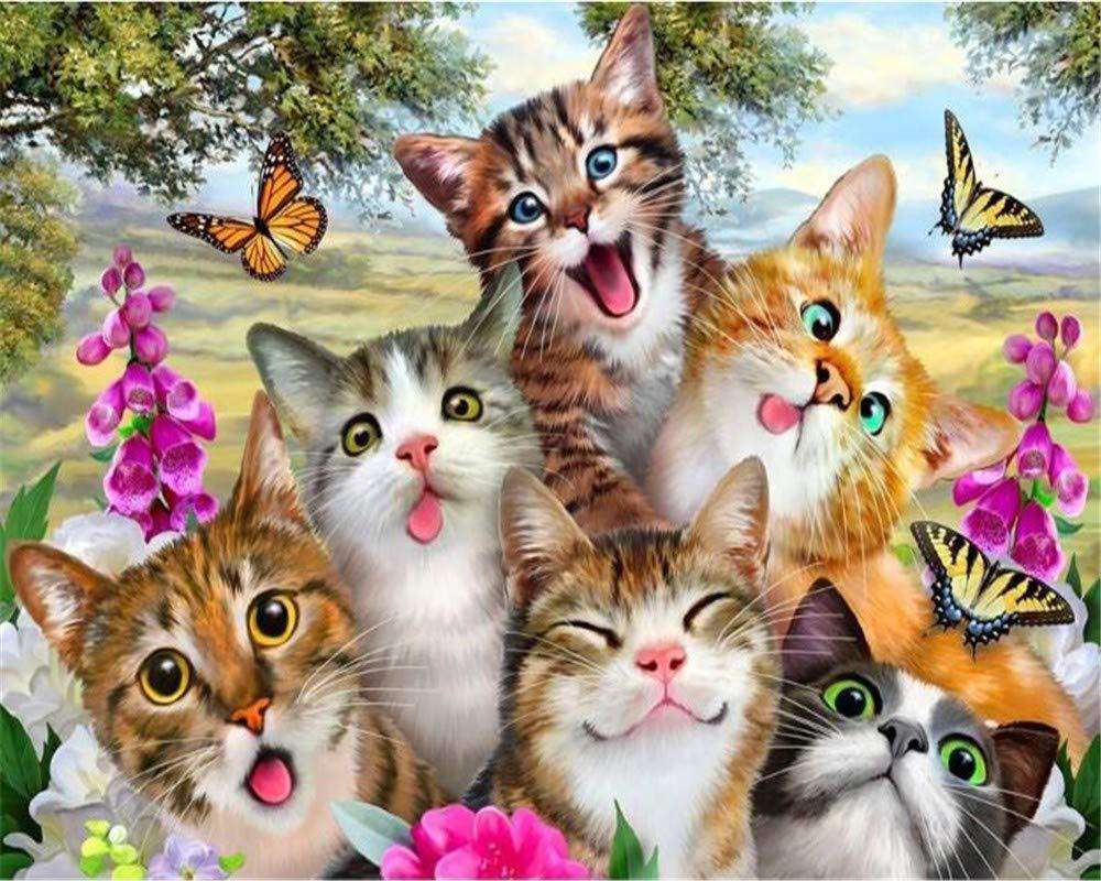 The kitten family-BlingPainting-Customized Products Make Great Gifts