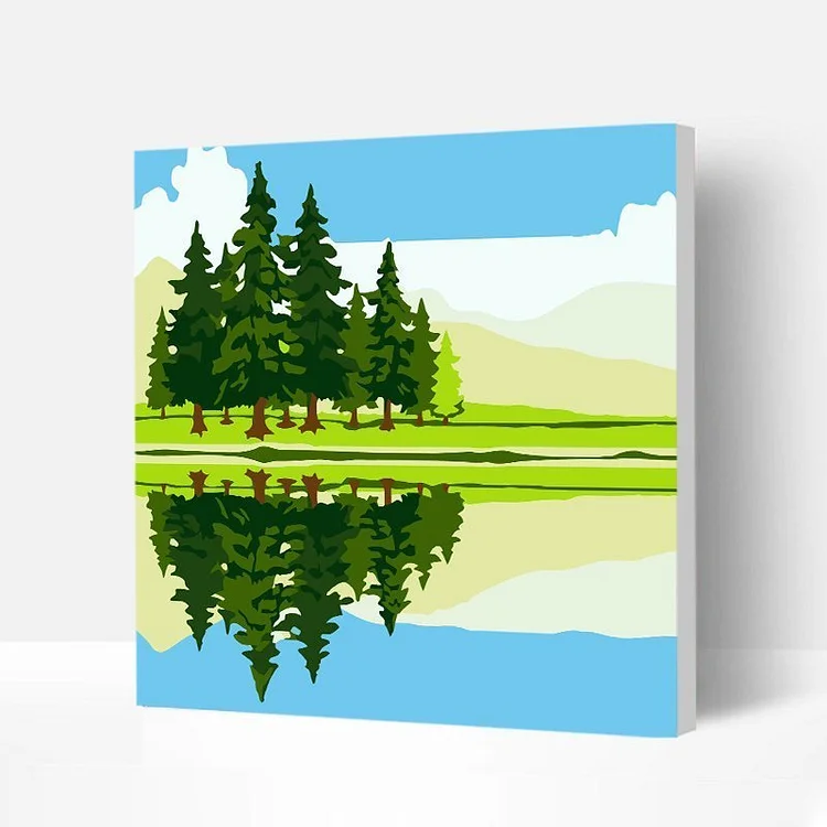 Wooden Framed Incredible Wall Art Paint with Painting Kits For Kids and Beginners - Natural Landscape-BlingPainting-Customized Products Make Great Gifts