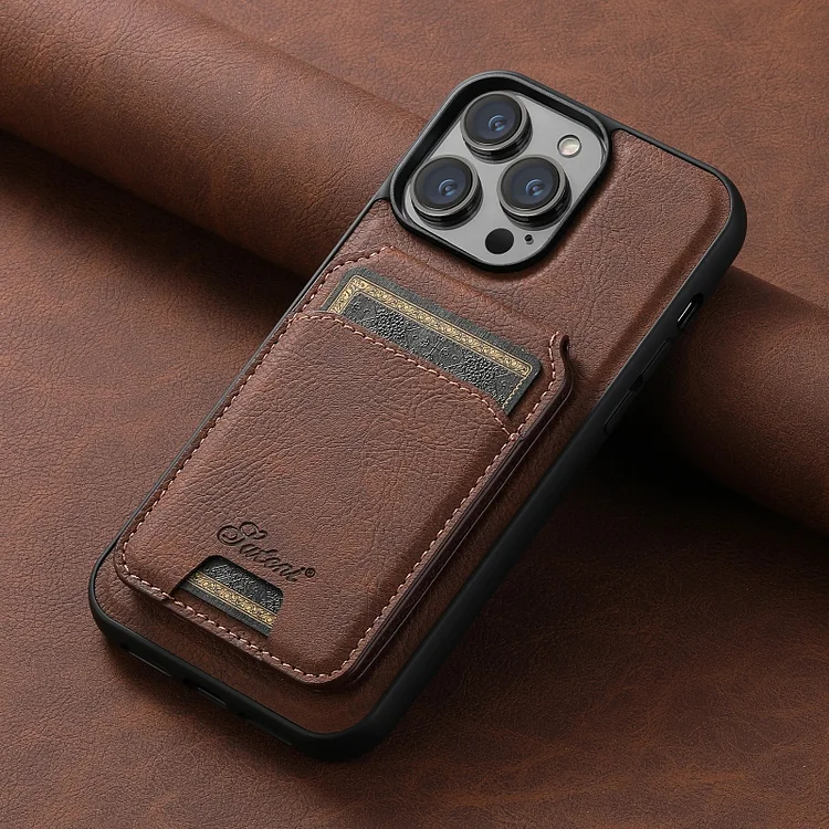 Leather Magnetic Pocket Cover For iPhone  Caseepro - High Quality Phone Cases & Covers