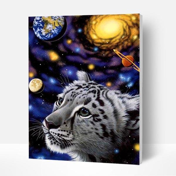 Paint by Numbers Kit - Space Fantasy Of Lion-BlingPainting-Customized Products Make Great Gifts