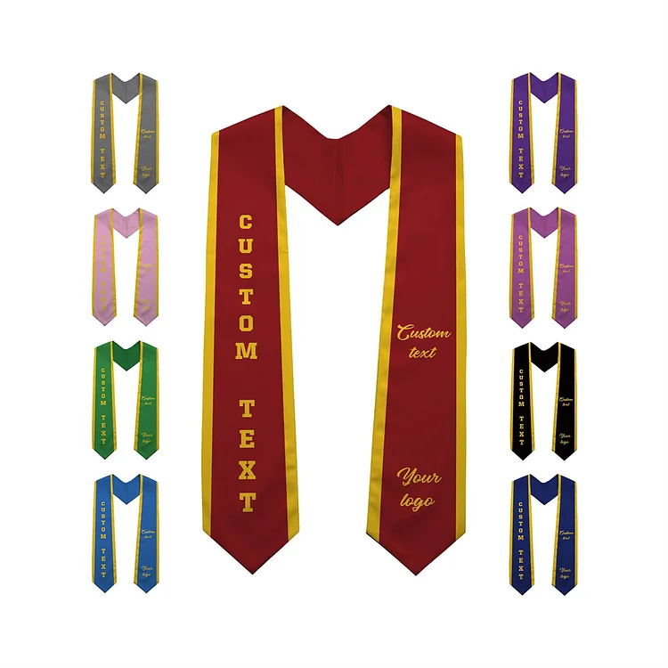 Custom Graduation Stole | Personalized Graduation Stole | Graduation Gift Stoles | Customizable Stole-BlingPainting-Customized Products Make Great Gifts