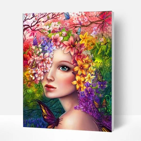 Paint by Numbers Kit - Flowers Surround-BlingPainting-Customized Products Make Great Gifts