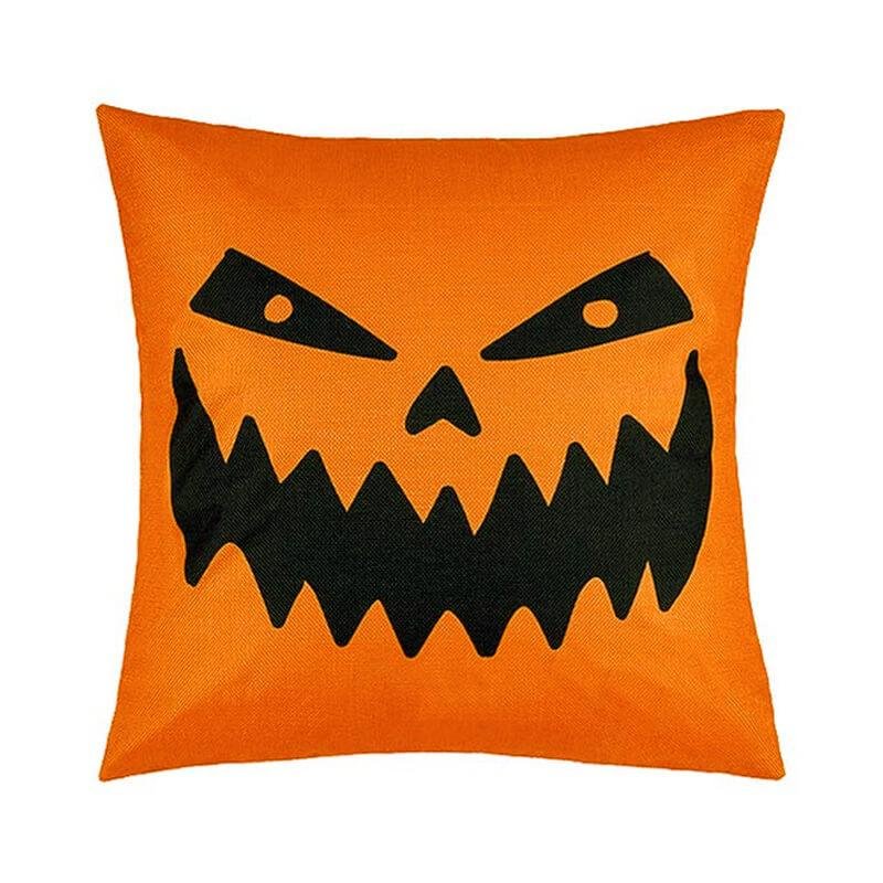 Halloween Decor Linen Emoji Throw Pillow F-BlingPainting-Customized Products Make Great Gifts