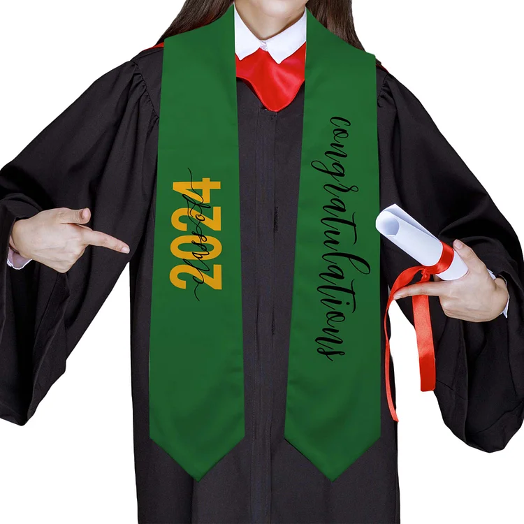 Custom College Stole, Combining High School Heritage with College Achievement-BlingPainting-Customized Products Make Great Gifts