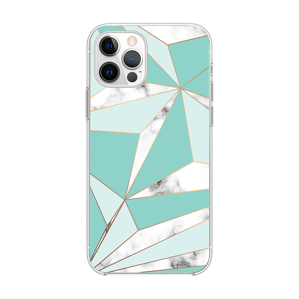 Green Triangle and Marble iPhone Case-BlingPainting-Customized Products Make Great Gifts