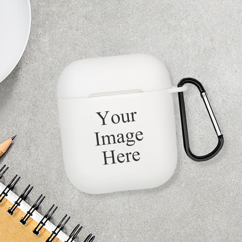 Custom Photo Airpods 1 & 2 Case with Keychain - Best Gifts 2022-BlingPainting-Customized Products Make Great Gifts