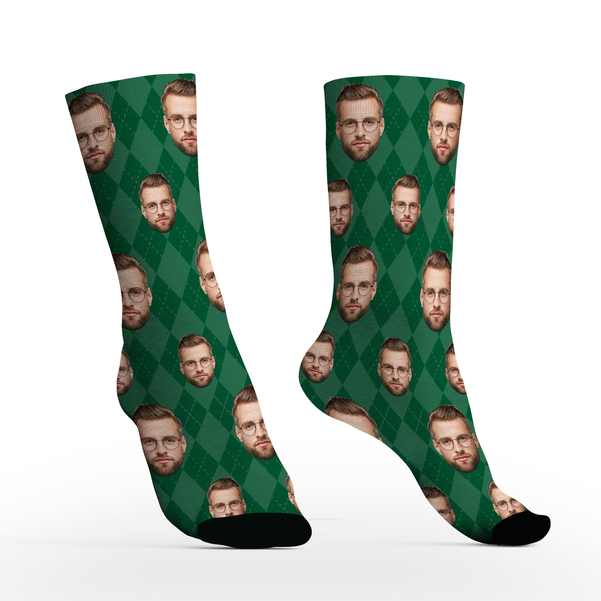 Custom Face Socks with Photo – Personalized Funny Crew Socks Christmas Gift for Men Women-BlingPainting-Customized Products Make Great Gifts