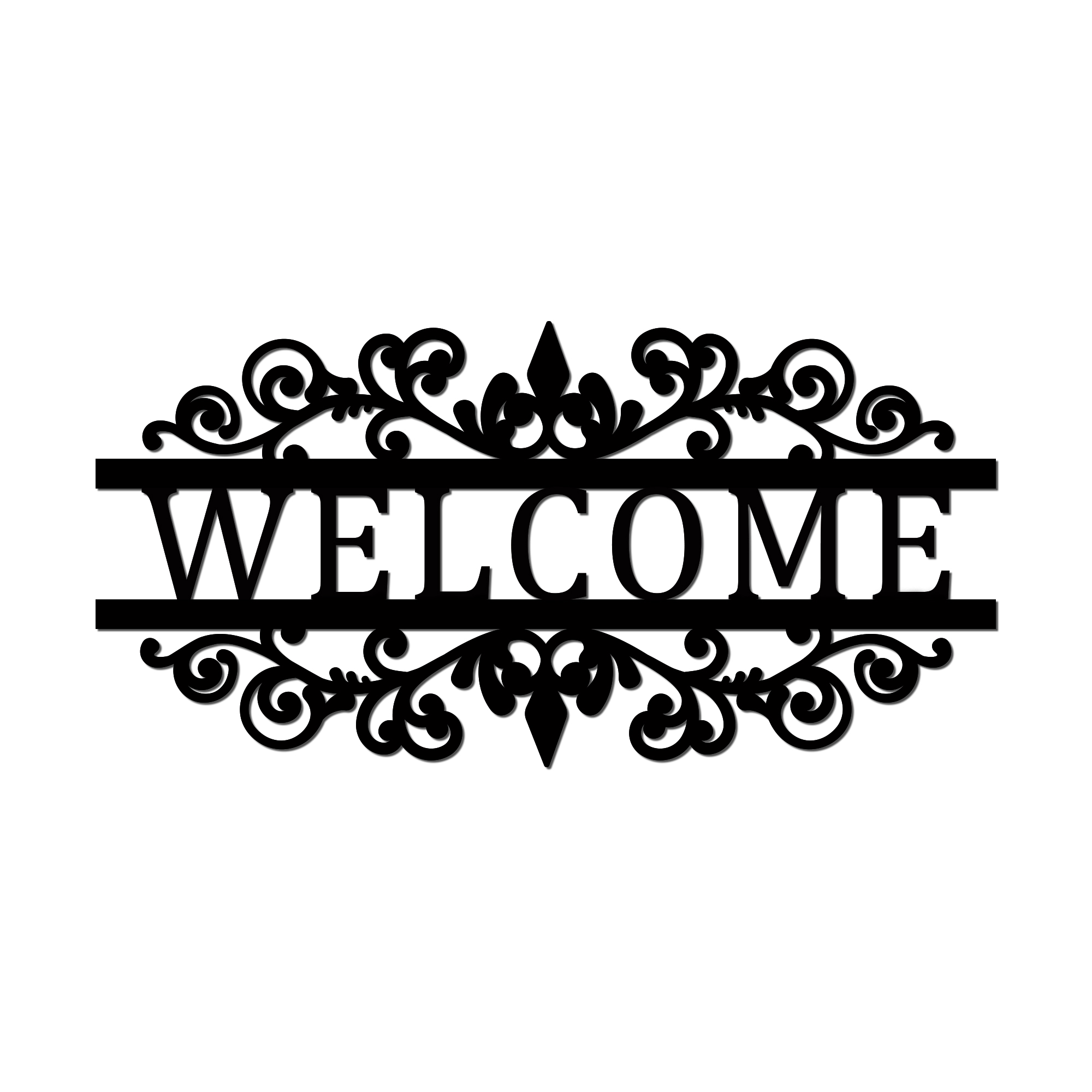 Metal Welcome Sign for Outdoor & Indoor Decor - Best Gifts-BlingPainting-Customized Products Make Great Gifts