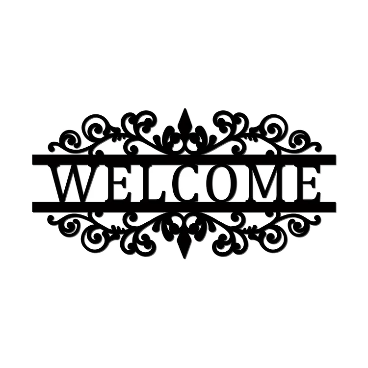 Metal Welcome Sign for Outdoor & Indoor Decor - Best Gifts-BlingPainting-Customized Products Make Great Gifts